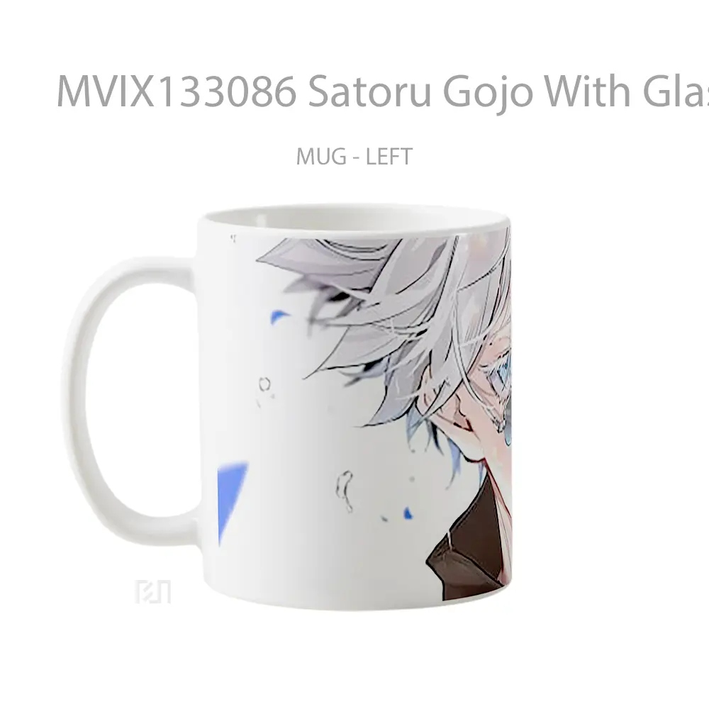 Mug Satoru Gojo With Glasses Gelas Keramik Unik - All-side / Desain
