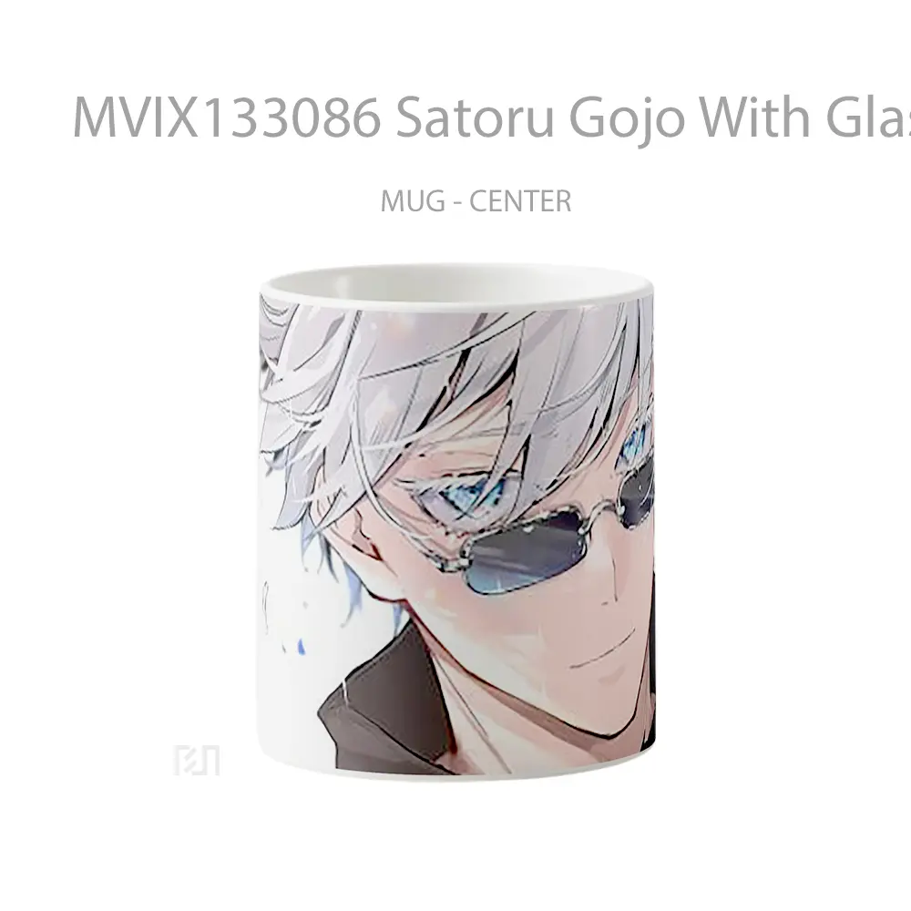 Mug Satoru Gojo With Glasses Gelas Keramik Unik