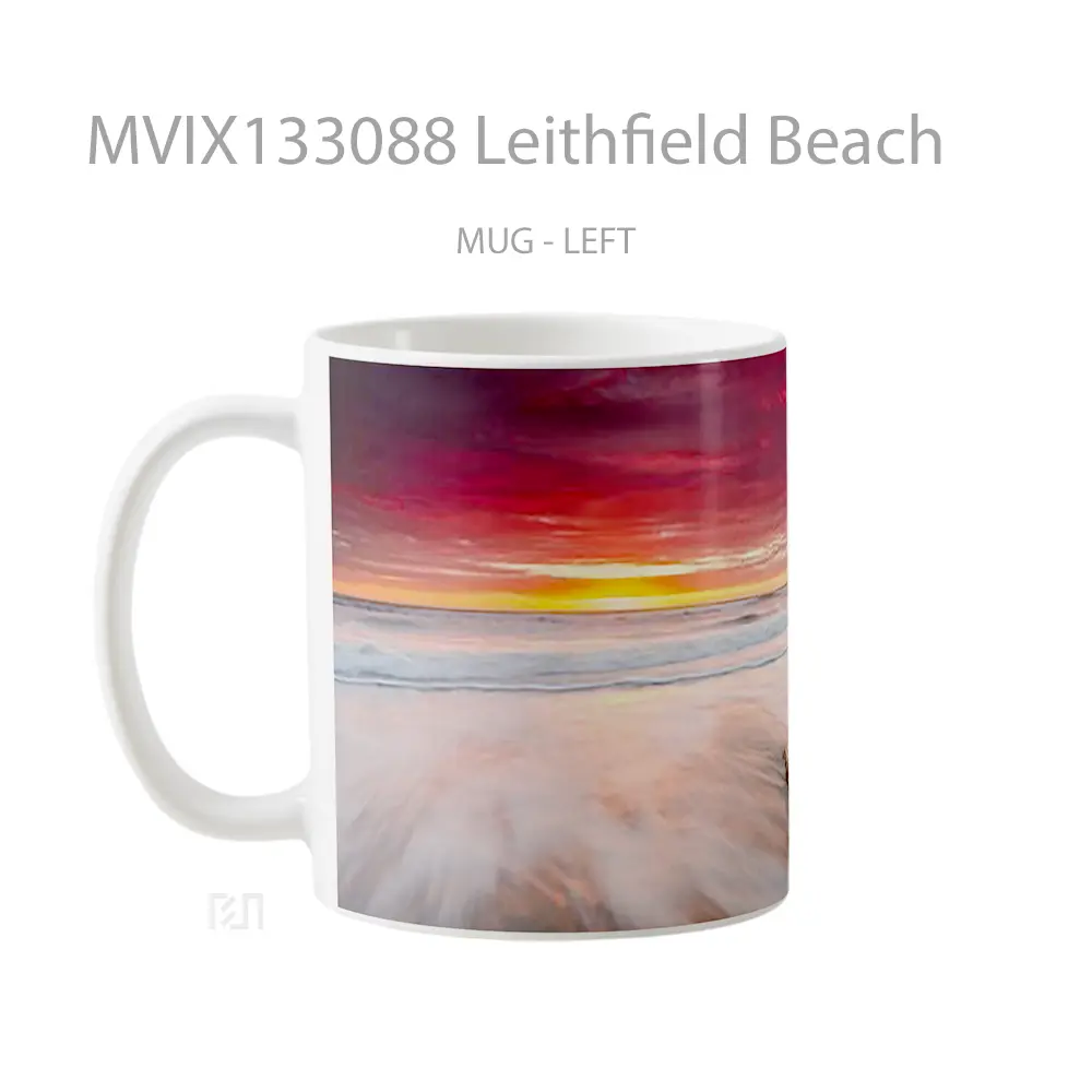 Mug Leithfield Beach Gelas Pemandangan Alam - All-side / Desain