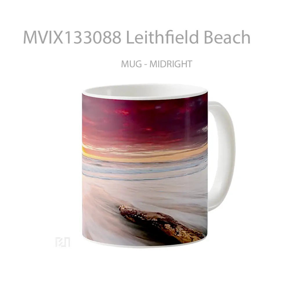 Mug Leithfield Beach Gelas Pemandangan Alam - All-side / Desain