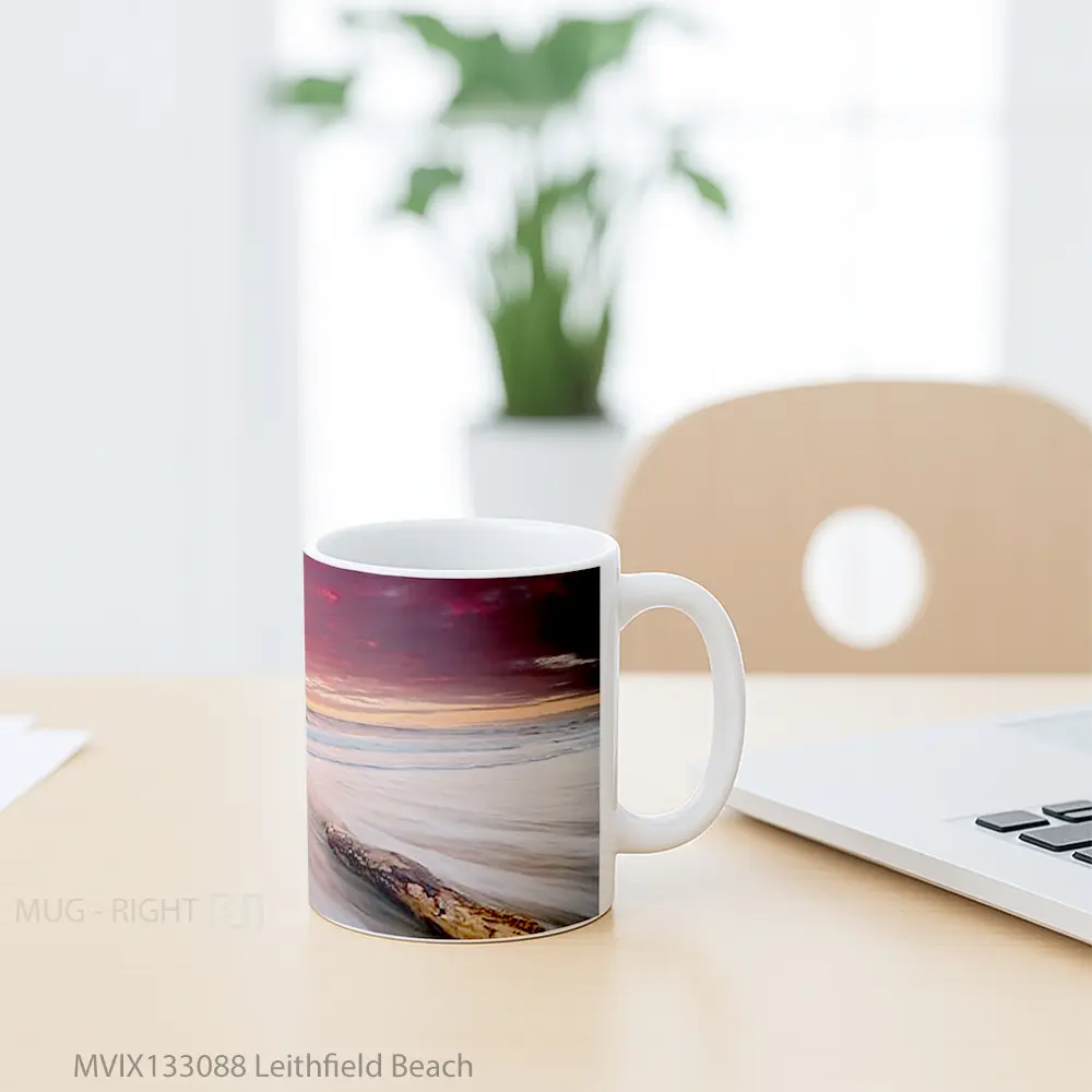 Mug Leithfield Beach Gelas Pemandangan Alam - All-side / Desain
