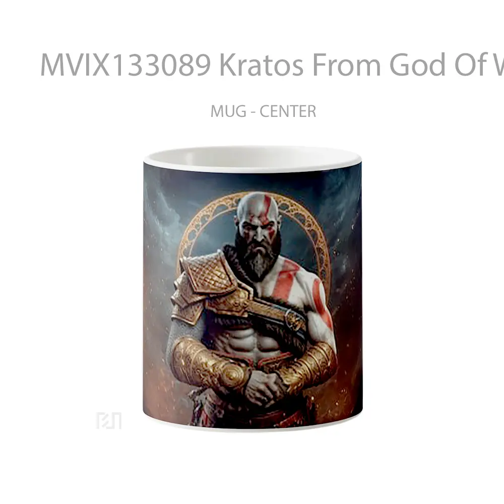 Mug Kratos From God Of War V3 Gelas Keramik Unik