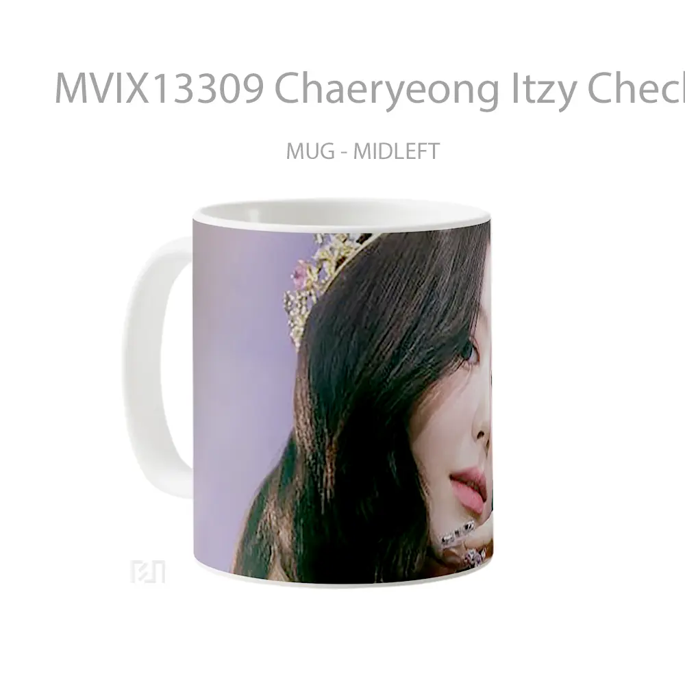 Mug Chaeryeong Itzy Checkmate Gelas Keramik Unik - All-side / Desain