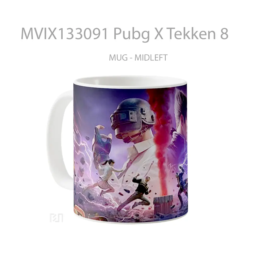 Mug Pubg X Tekken 8 Cangkir Gamer - All-side / Desain