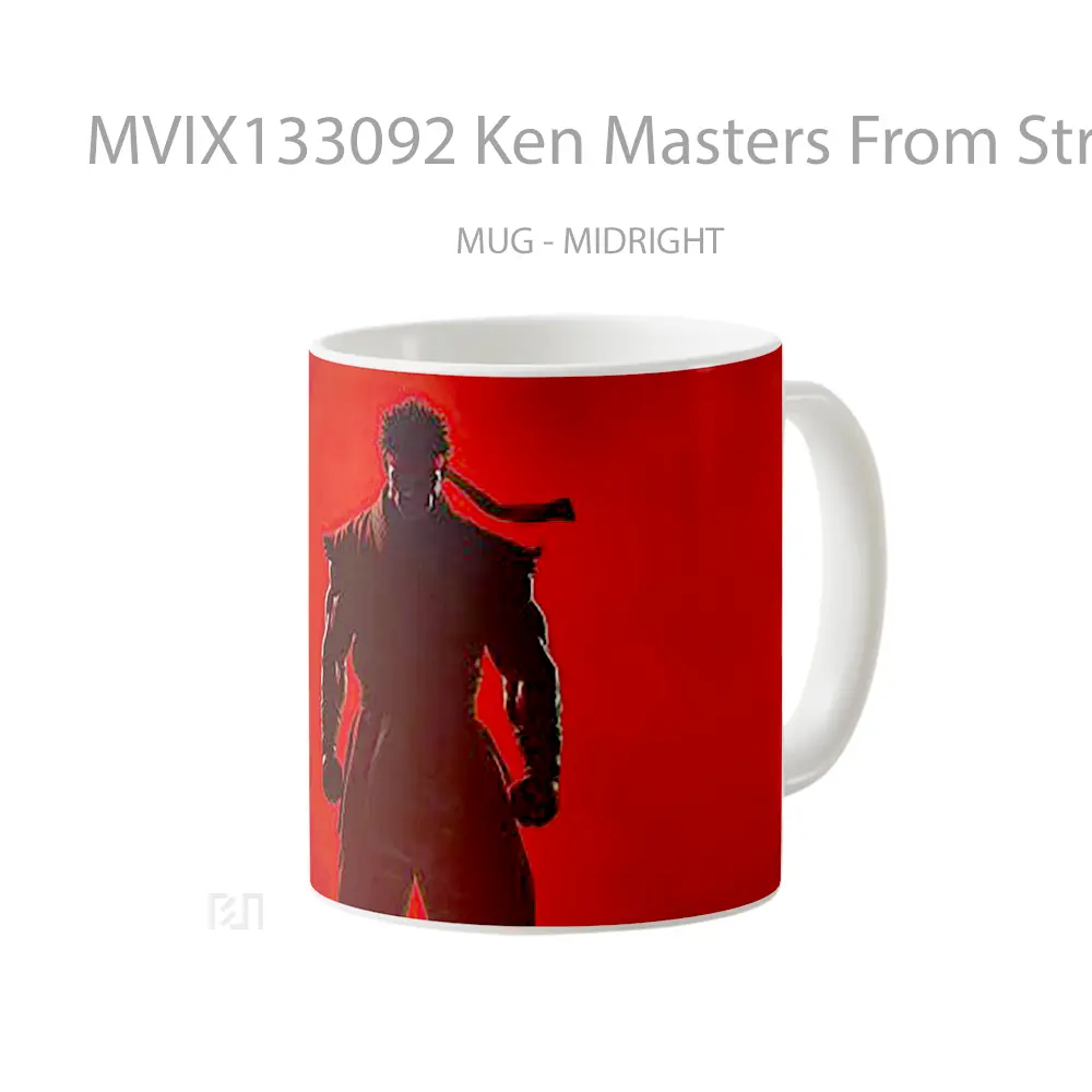 Mug Ken Masters From Street Fighter 6 Cangkir Gamer - All-side / Desain