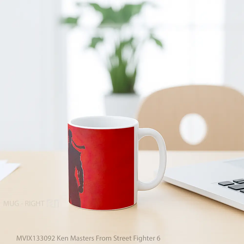 Mug Ken Masters From Street Fighter 6 Cangkir Gamer - All-side / Desain