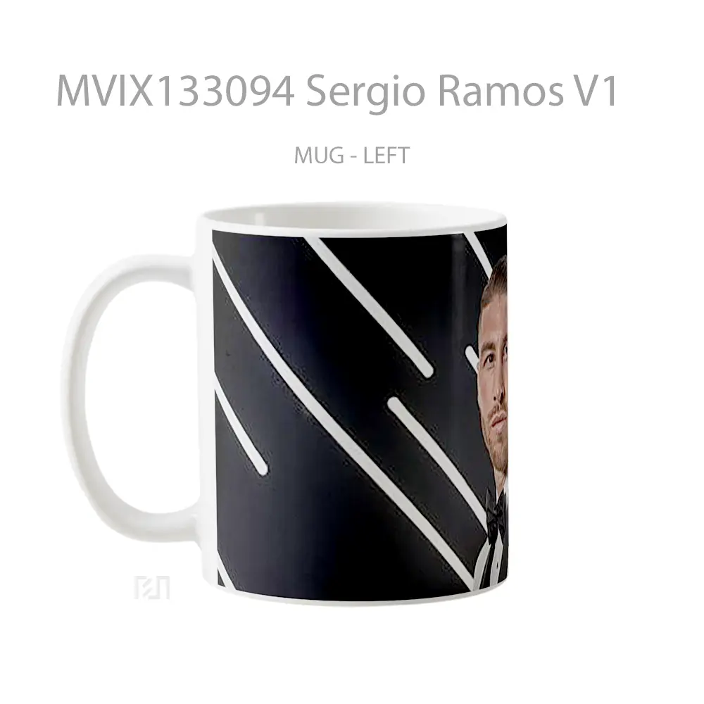 Mug Sergio Ramos V1 Gelas Keramik Unik - All-side / Desain