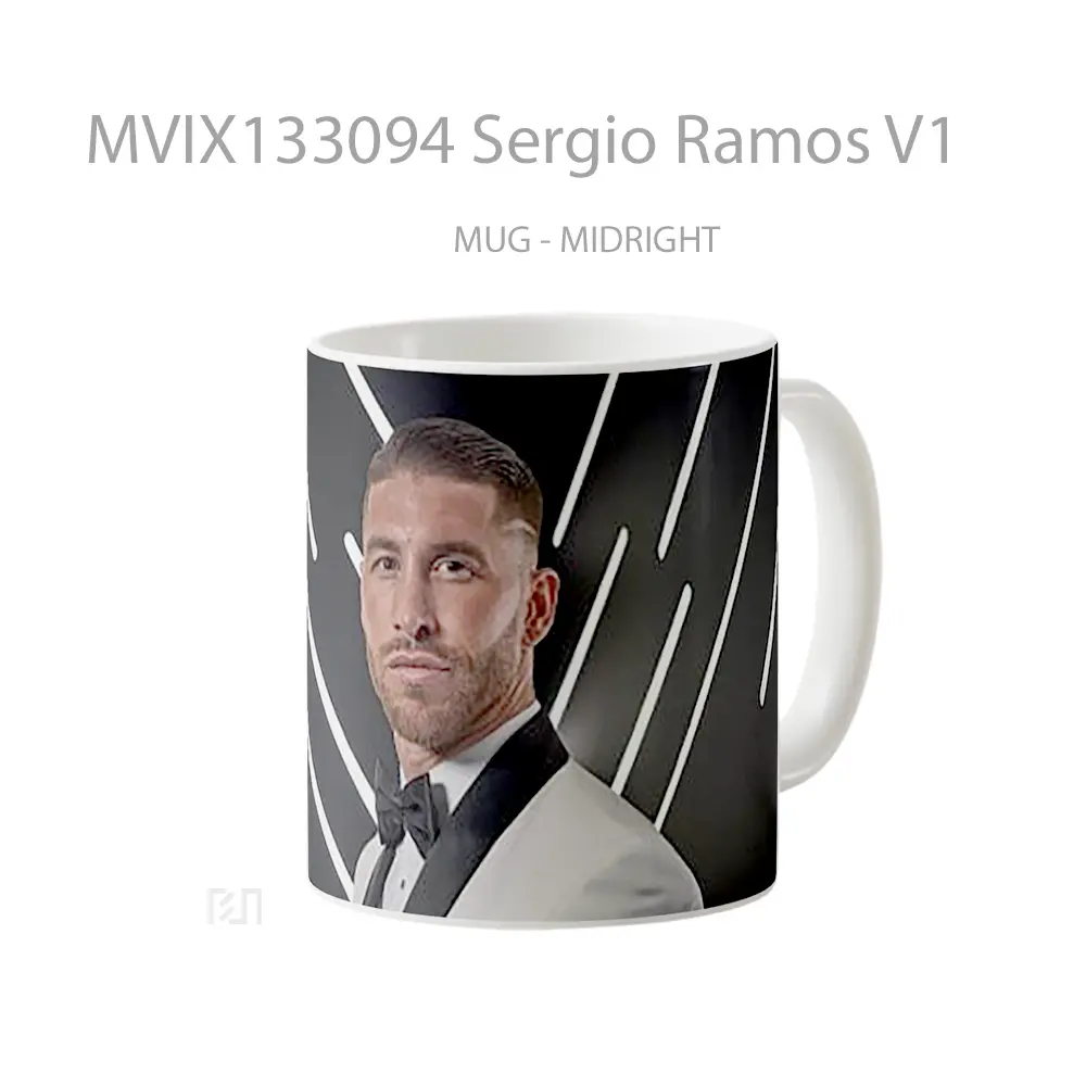Mug Sergio Ramos V1 Gelas Keramik Unik - All-side / Desain