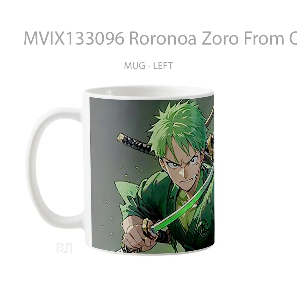 Mug Roronoa Zoro From One Piece V2 Cangkir Anime - All-side / Desain