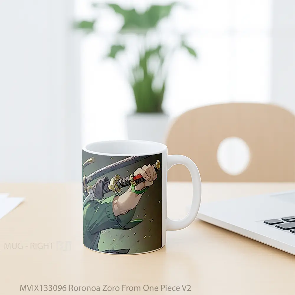 Mug Roronoa Zoro From One Piece V2 Cangkir Anime - All-side / Desain