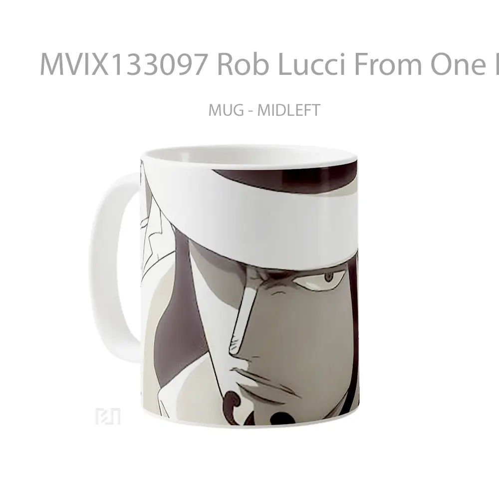 Mug Rob Lucci From One Piece Cangkir Anime - All-side / Desain