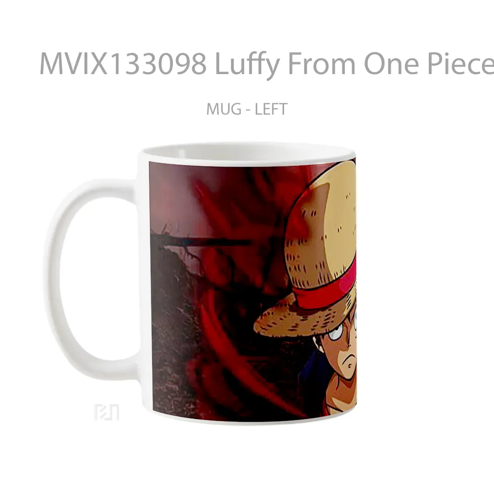 Mug Luffy From One Piece V6 Cangkir Anime - All-side / Desain