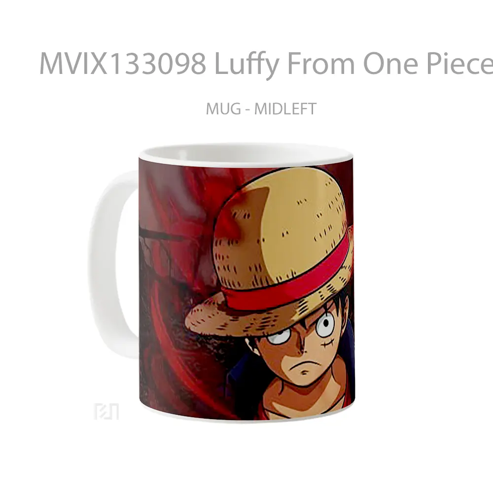 Mug Luffy From One Piece V6 Cangkir Anime - All-side / Desain