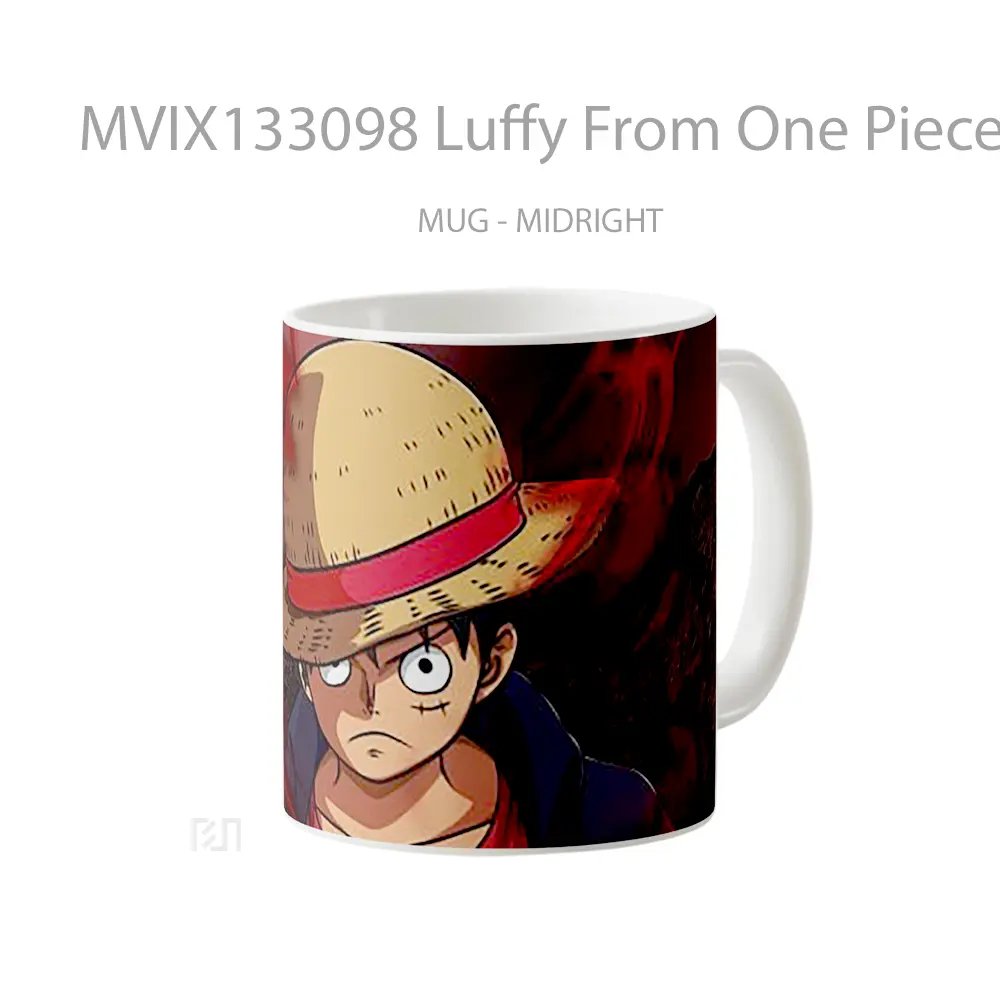 Mug Luffy From One Piece V6 Cangkir Anime - All-side / Desain