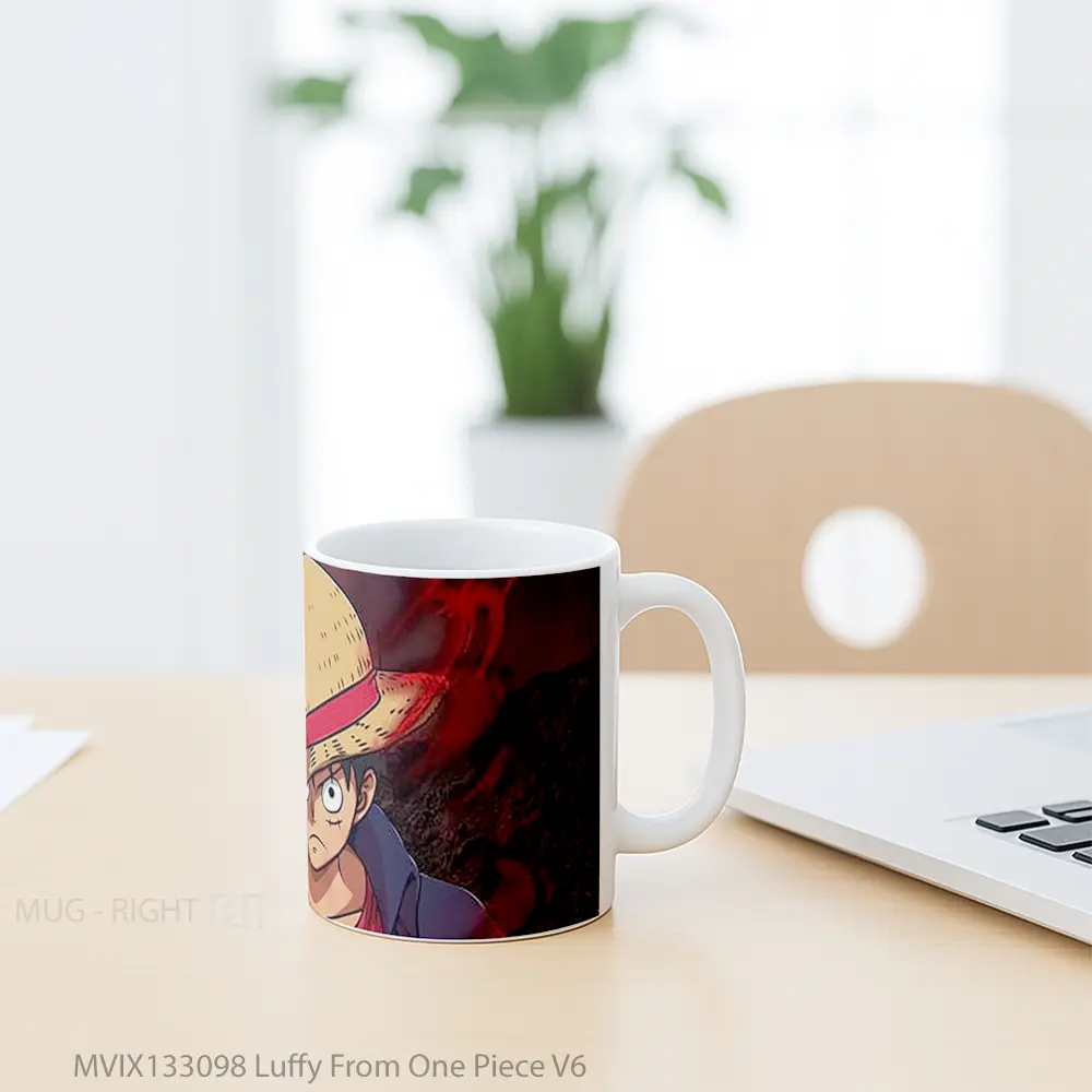 Mug Luffy From One Piece V6 Cangkir Anime - All-side / Desain
