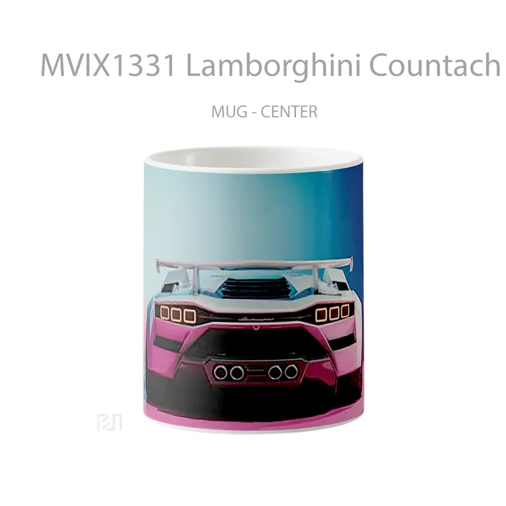 Mug Lamborghini Countach Concept Rear Look Cangkir Mobil