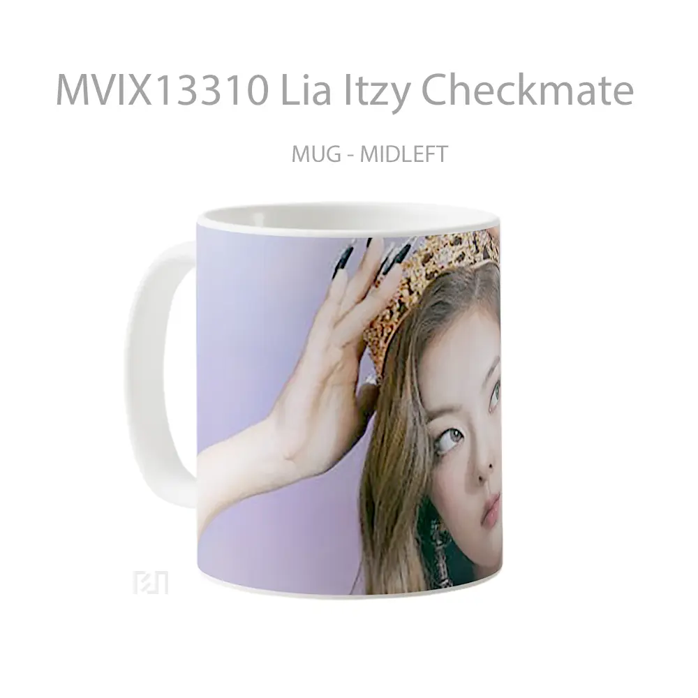 Mug Lia Itzy Checkmate Gelas Keramik Unik - All-side / Desain