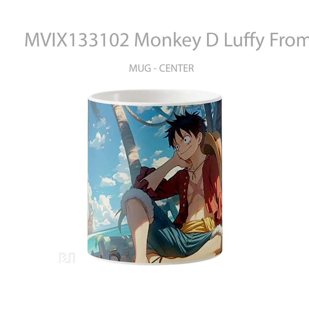 Mug Monkey D Luffy From One Piece V3 Cangkir Anime