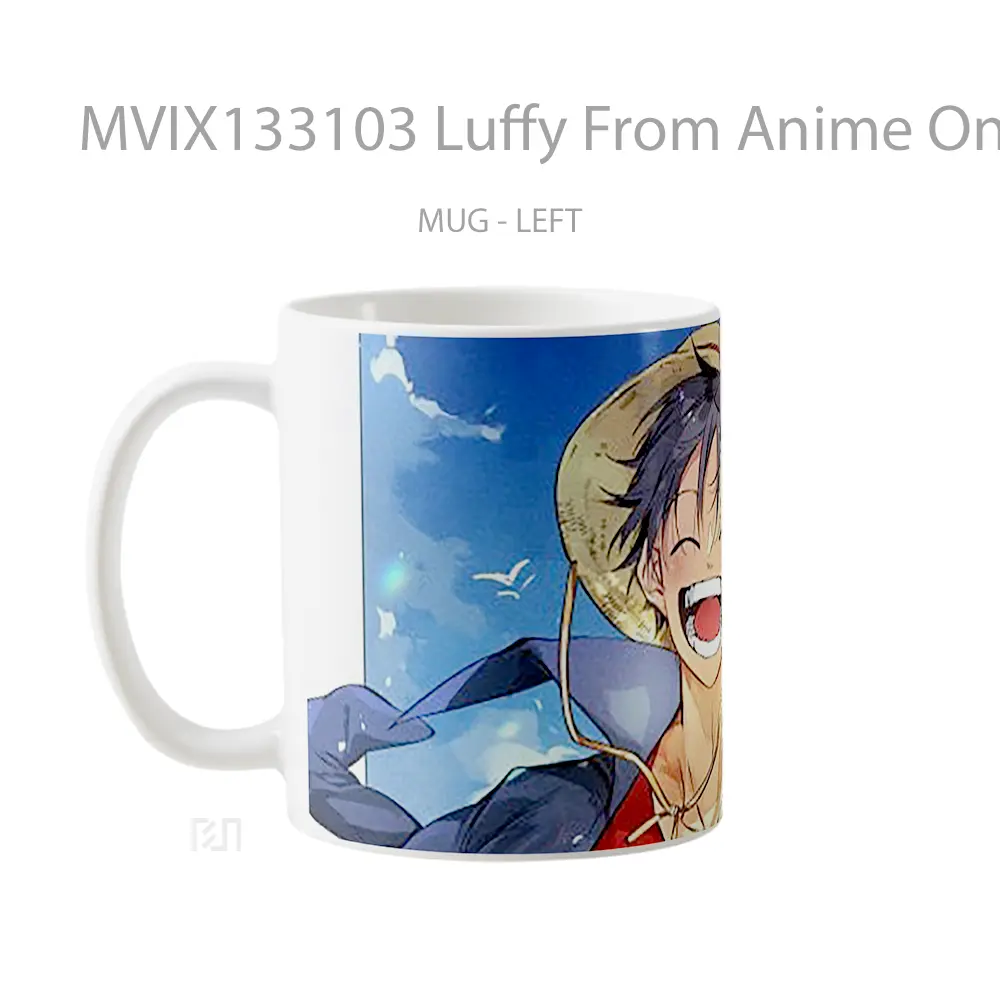 Mug Luffy From Anime One Piece Cangkir Anime - All-side / Desain