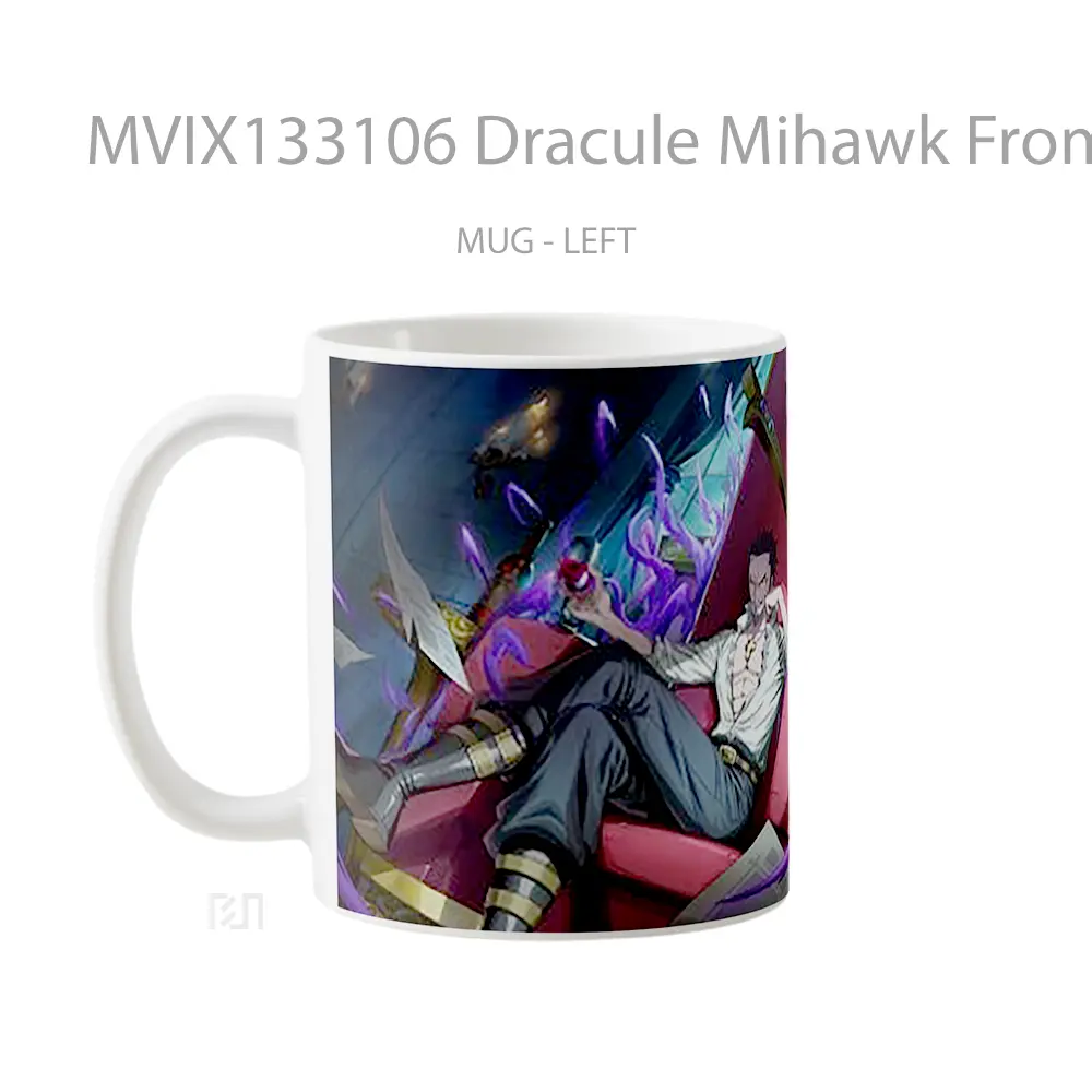 Mug Dracule Mihawk From One Piece Cangkir Anime - All-side / Desain