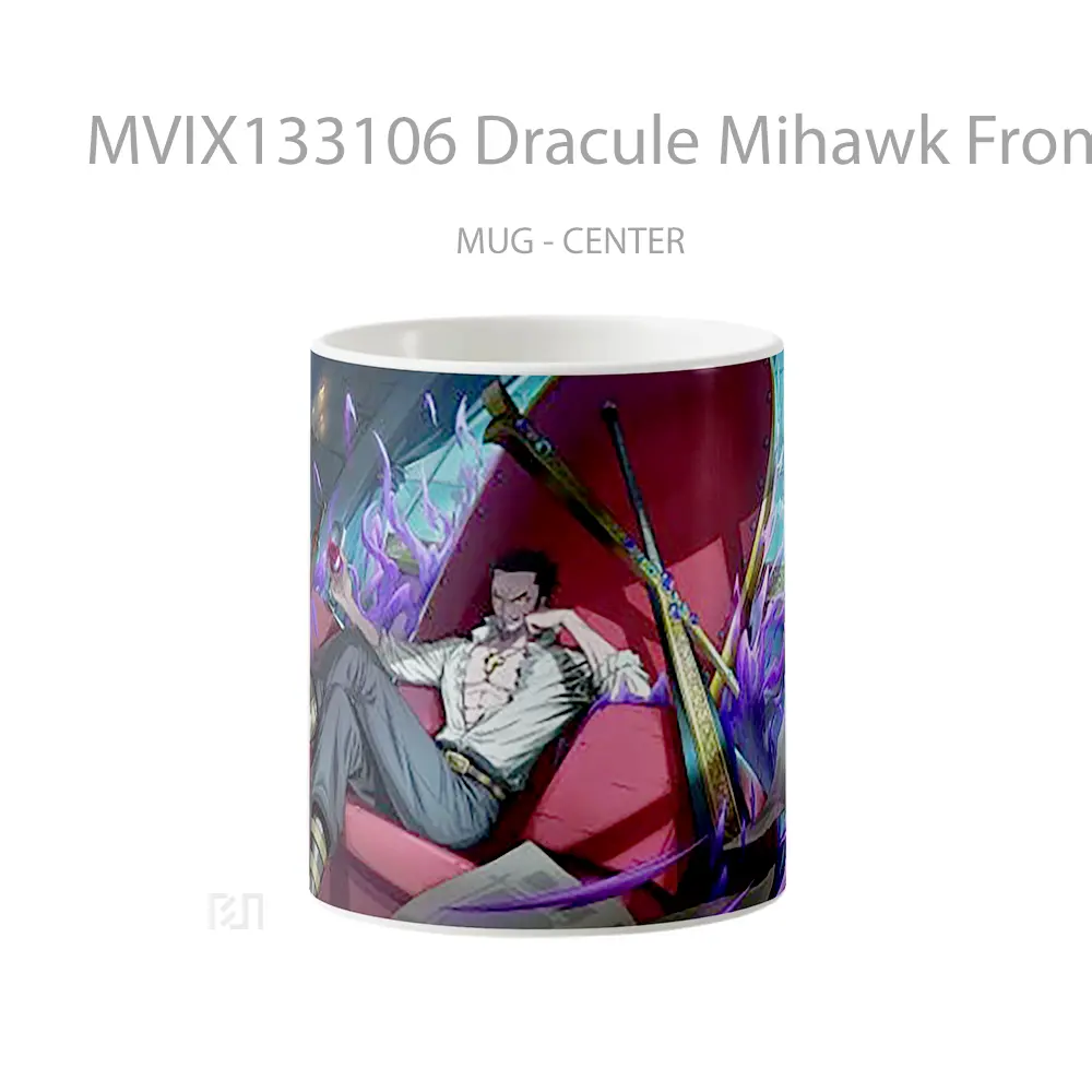 Mug Dracule Mihawk From One Piece Cangkir Anime