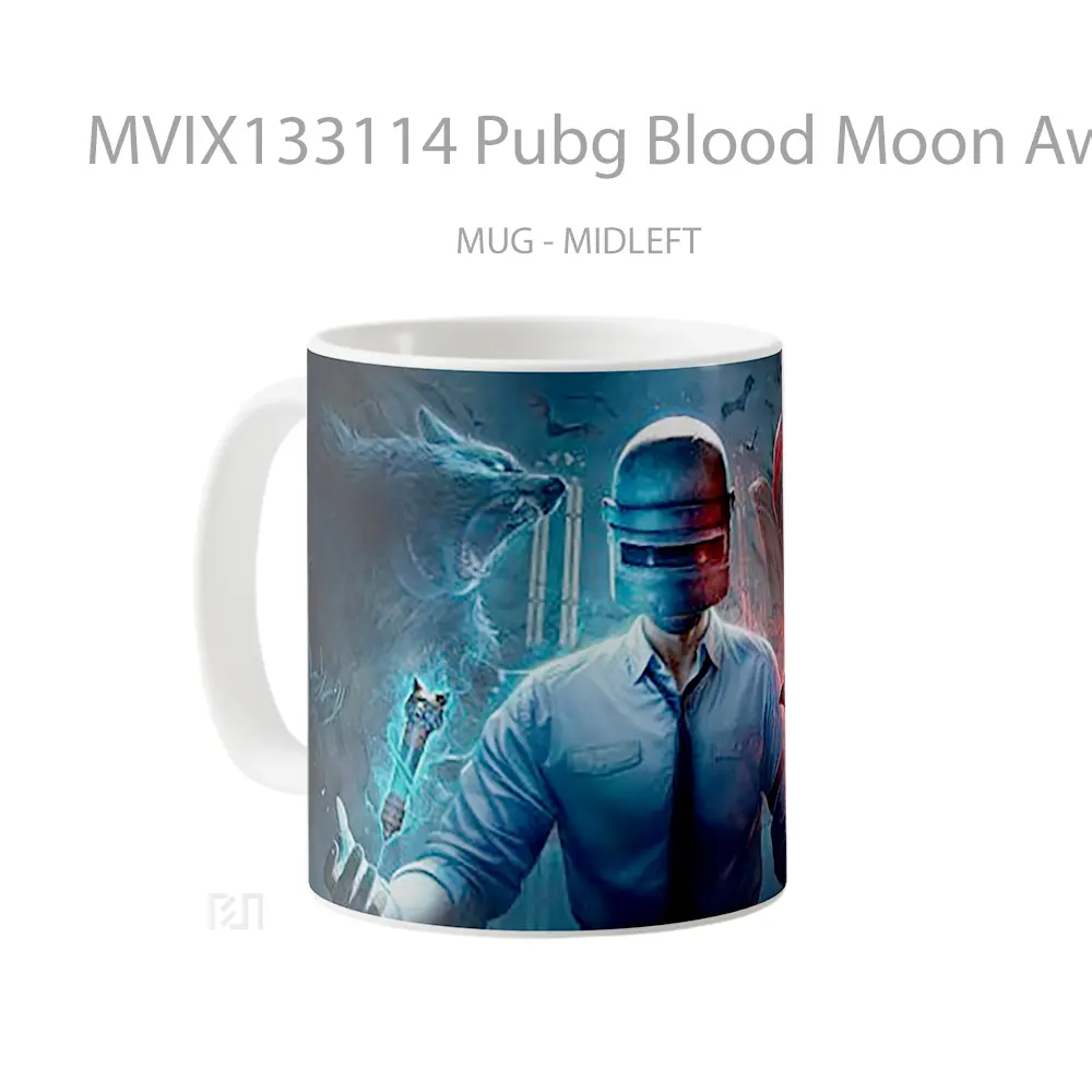 Mug Pubg Blood Moon Awakening Cangkir Gamer - All-side / Desain