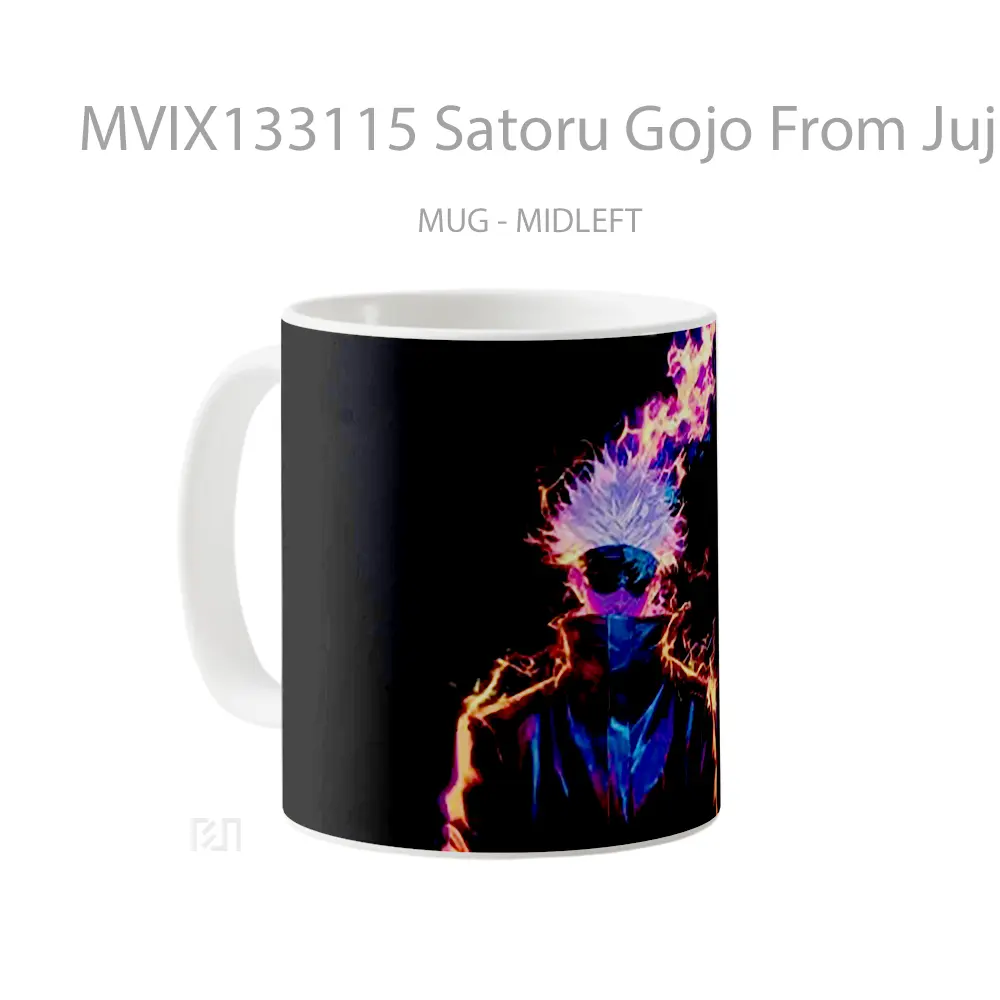 Mug Satoru Gojo From Jujutsu Kaisen V6 Gelas Keramik Unik - All-side / Desain