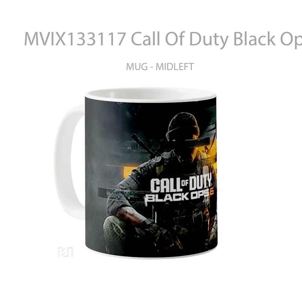 Mug Call Of Duty Black Ops 6 Ultrawide Cangkir Gamer - All-side / Desain