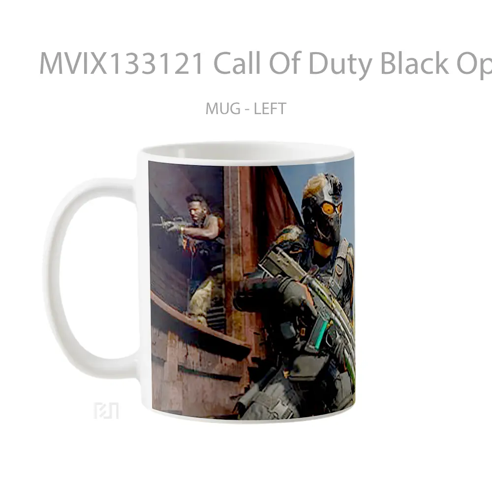 Mug Call Of Duty Black Ops 6 Cinematic Cangkir Gamer - All-side / Desain