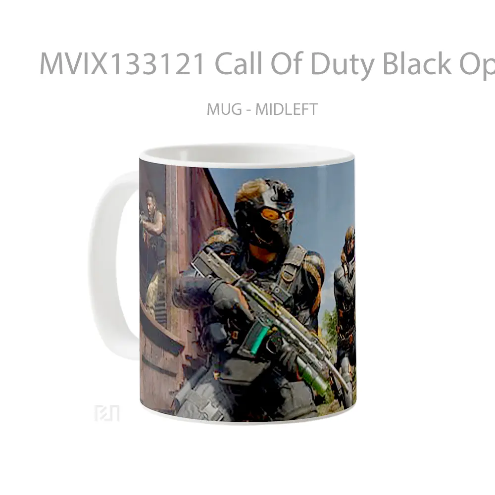 Mug Call Of Duty Black Ops 6 Cinematic Cangkir Gamer - All-side / Desain