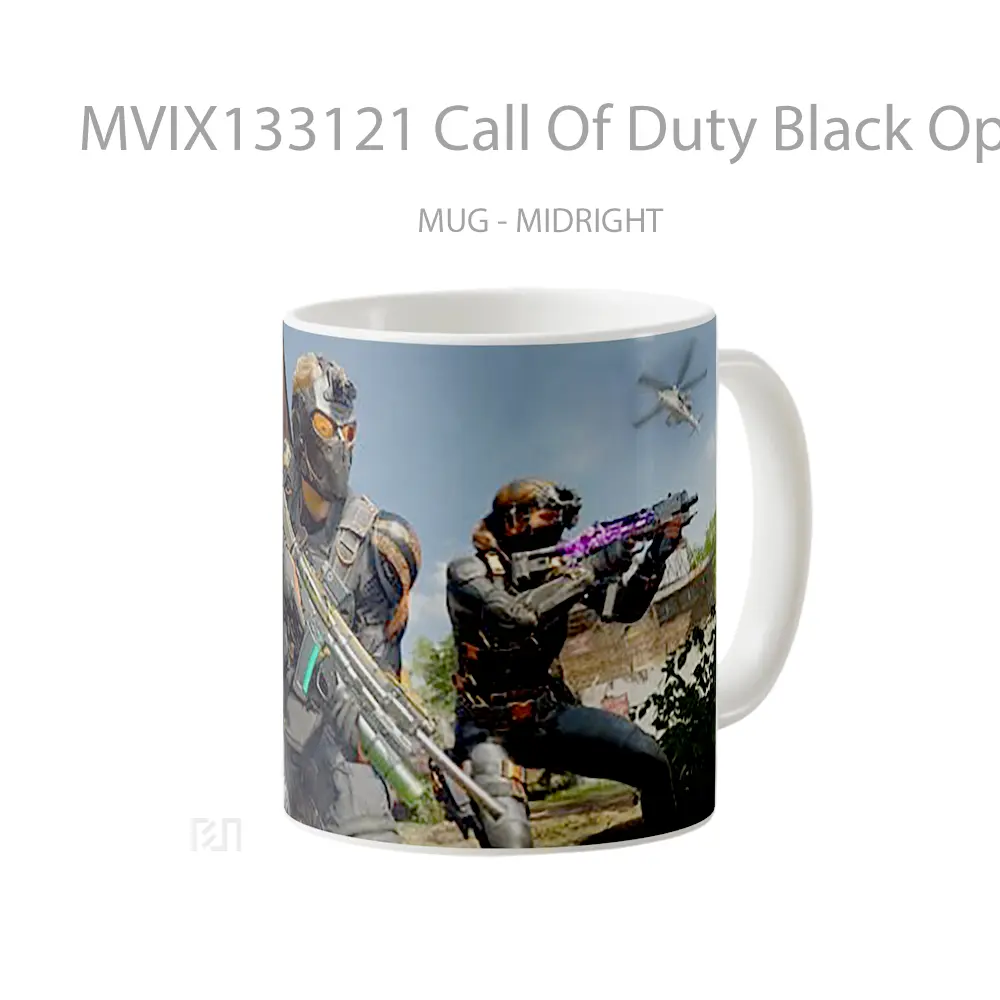 Mug Call Of Duty Black Ops 6 Cinematic Cangkir Gamer - All-side / Desain