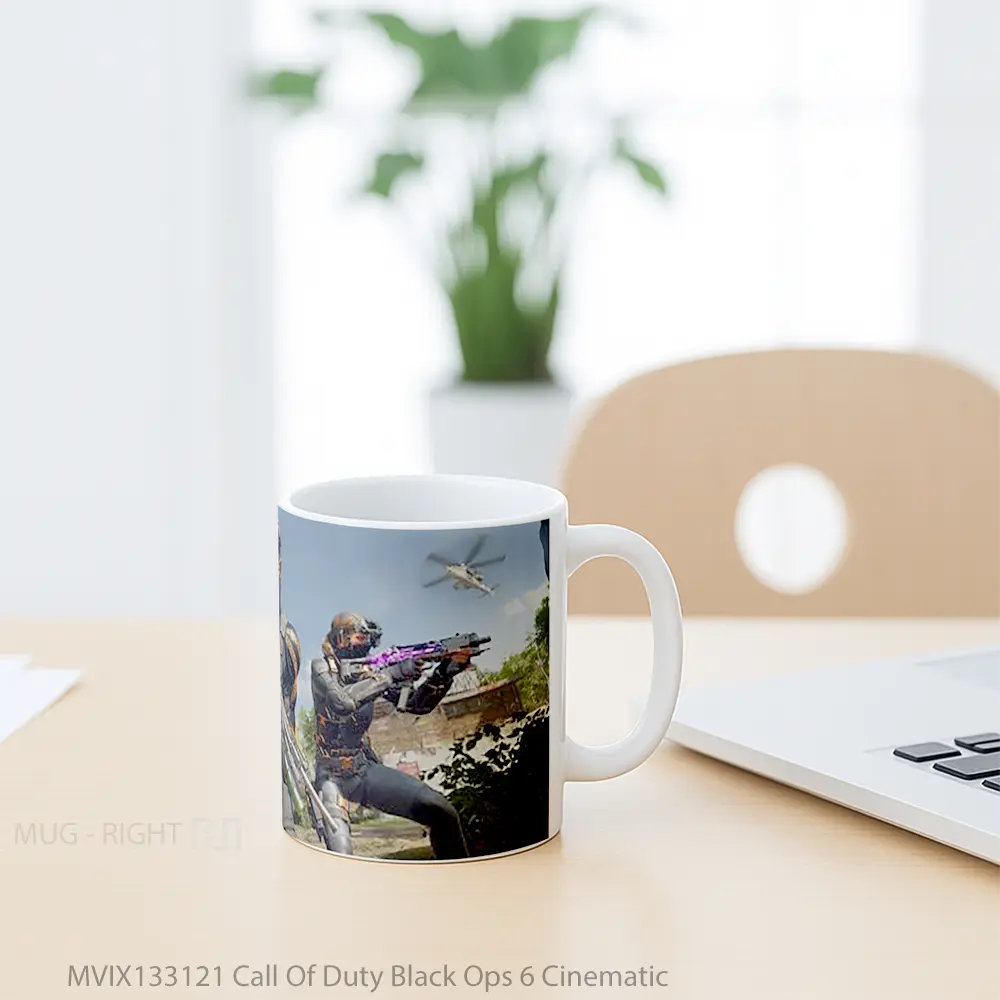 Mug Call Of Duty Black Ops 6 Cinematic Cangkir Gamer - All-side / Desain