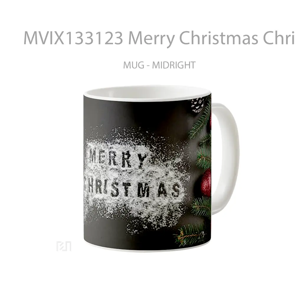 Mug Merry Christmas Christmas Decoration Gelas Keramik Unik - All-side / Desain