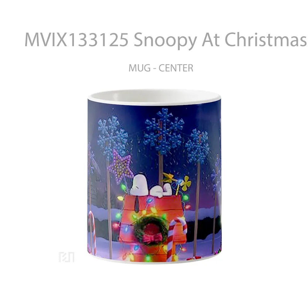 Mug Keramik Premium SNI - Mug Snoopy At Christmas Gelas Keramik Unik