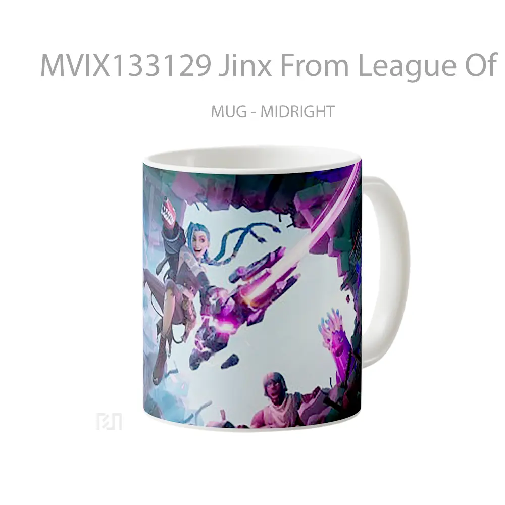 Mug Jinx From League Of Legends In Fortnite Cangkir Gamer - All-side / Desain