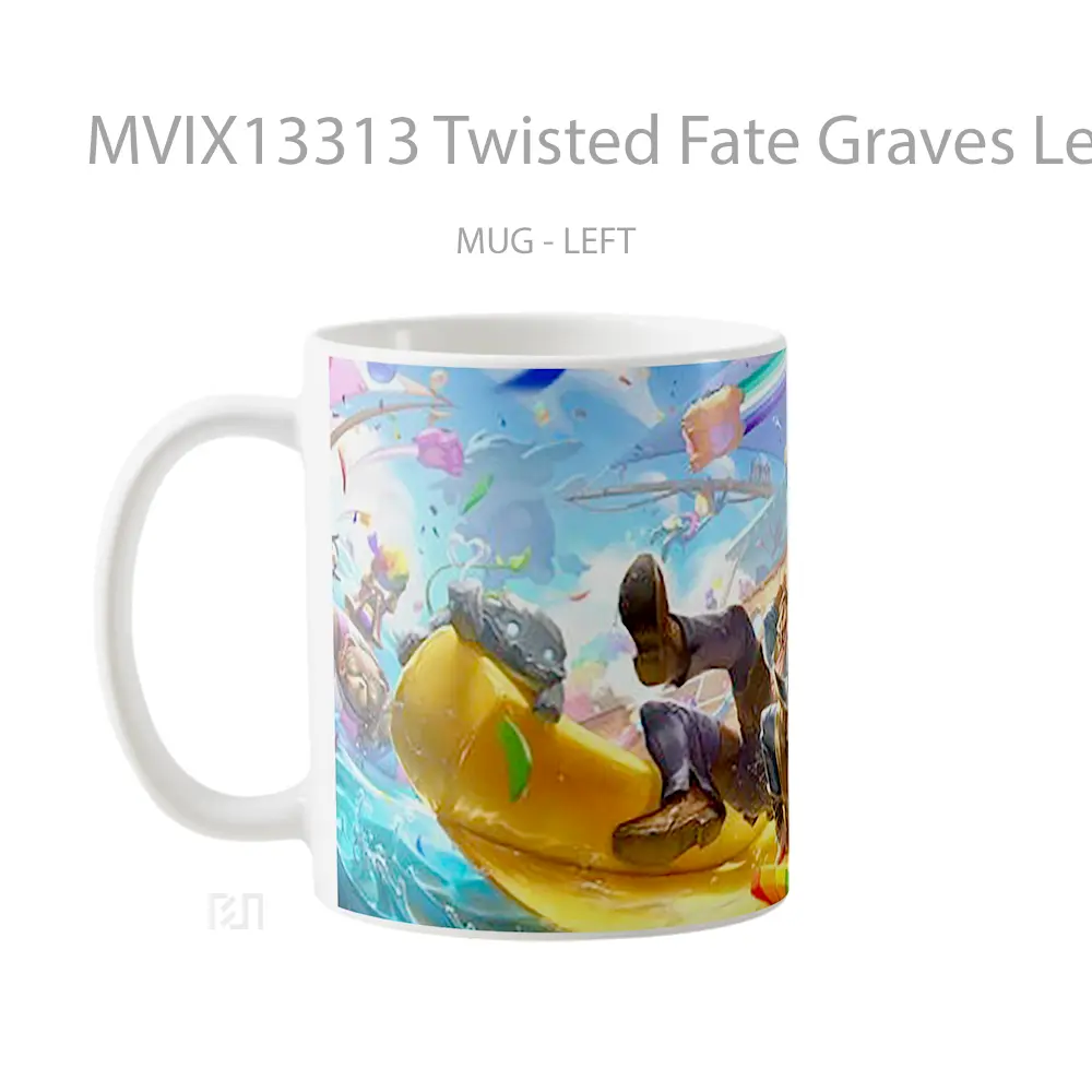 Mug Twisted Fate Graves League Of Legends Cangkir Gamer - All-side / Desain