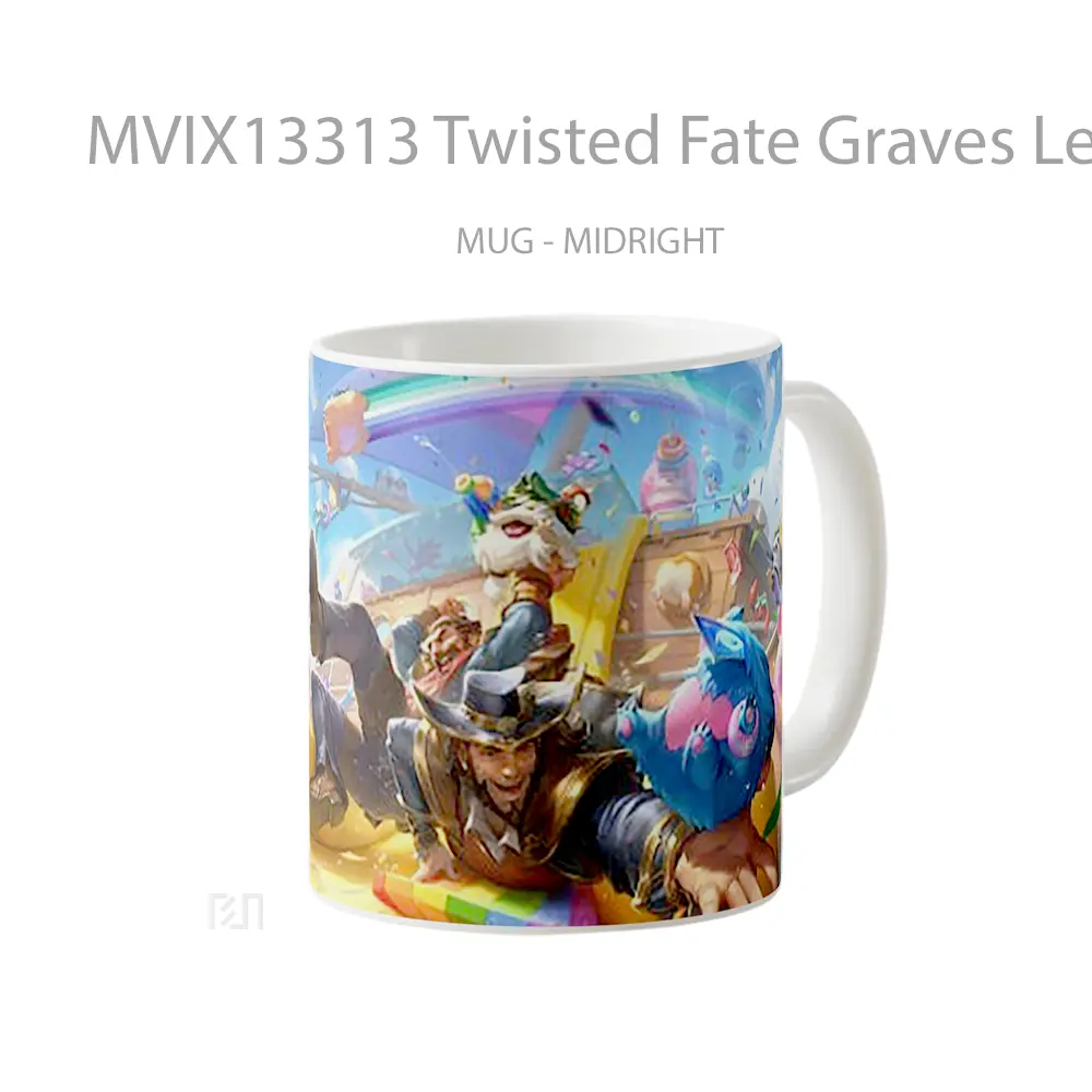 Mug Twisted Fate Graves League Of Legends Cangkir Gamer - All-side / Desain