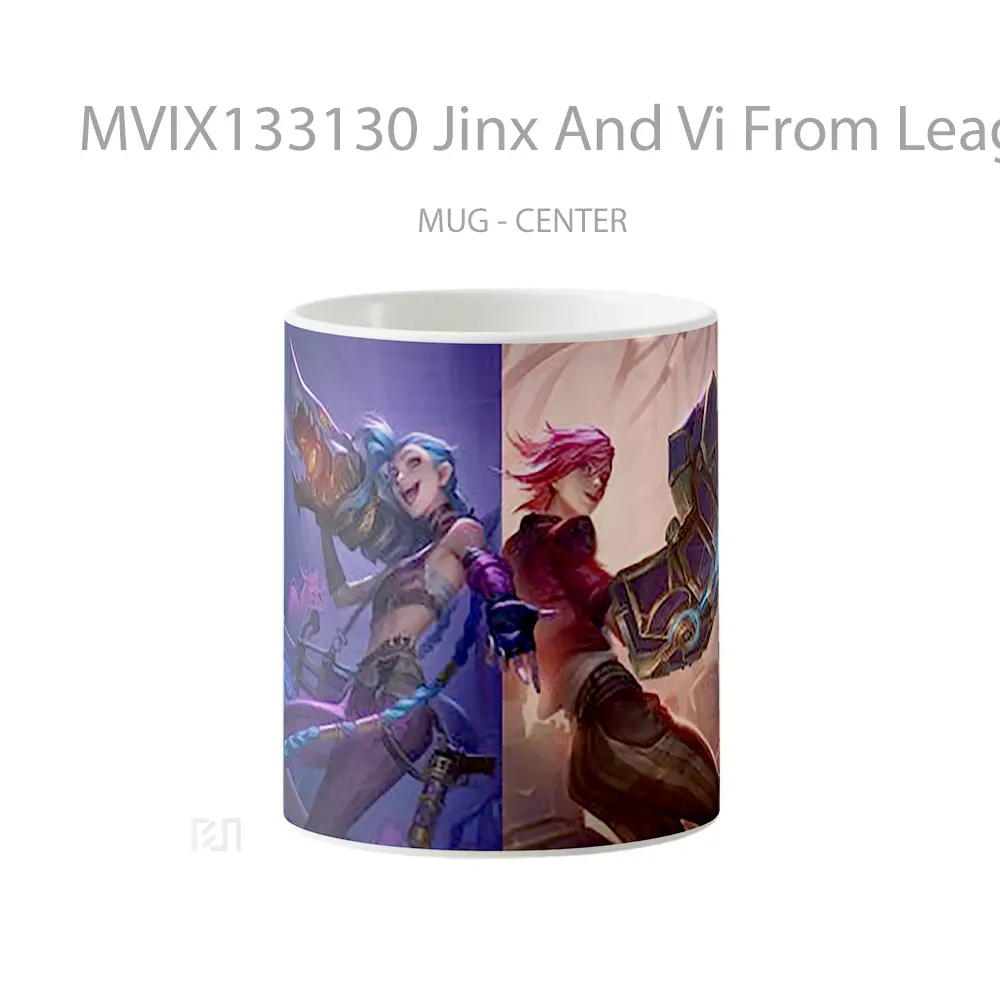 Mug Jinx And Vi From League Of Legends Cangkir Gamer