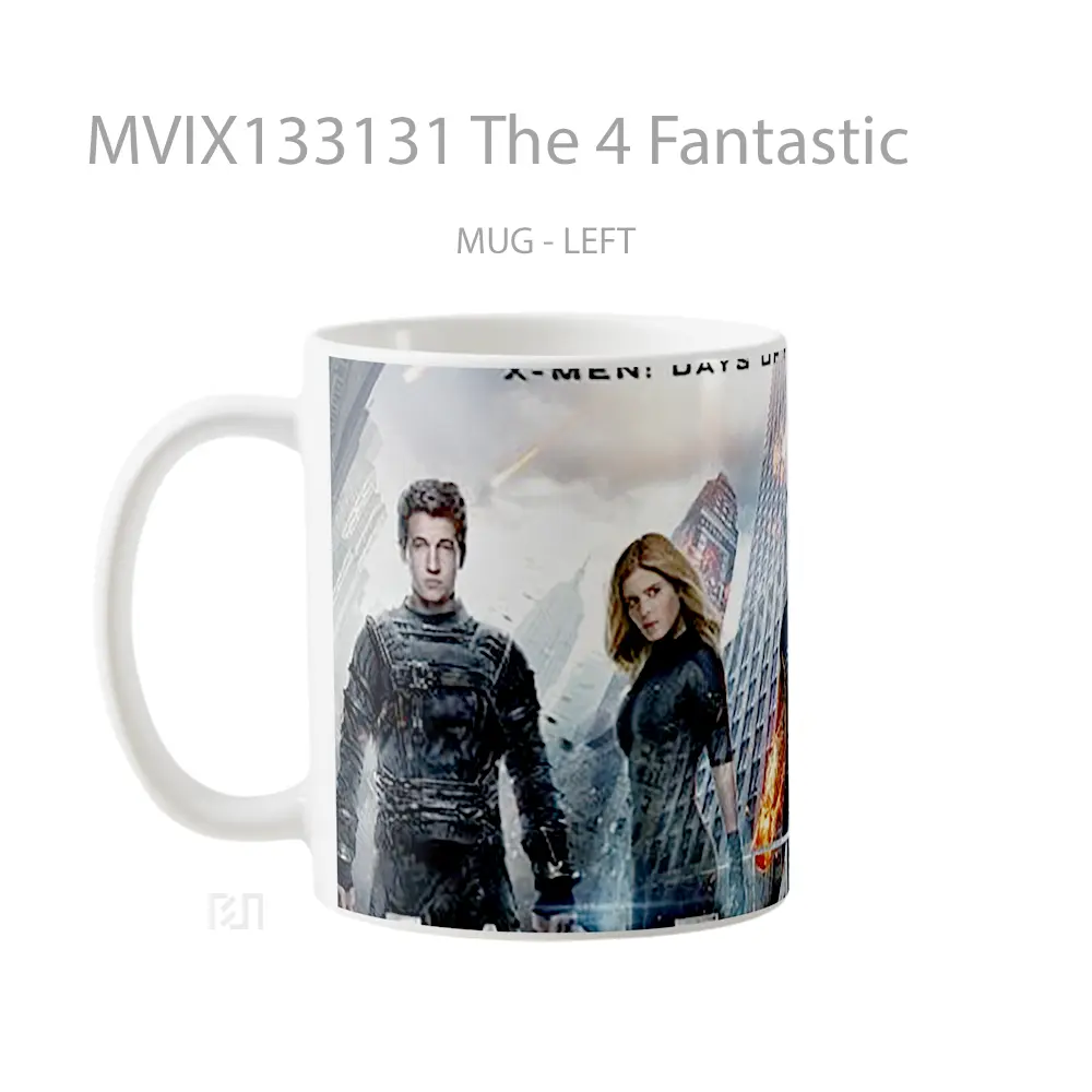 Mug The 4 Fantastic Gelas Keramik Unik - All-side / Desain