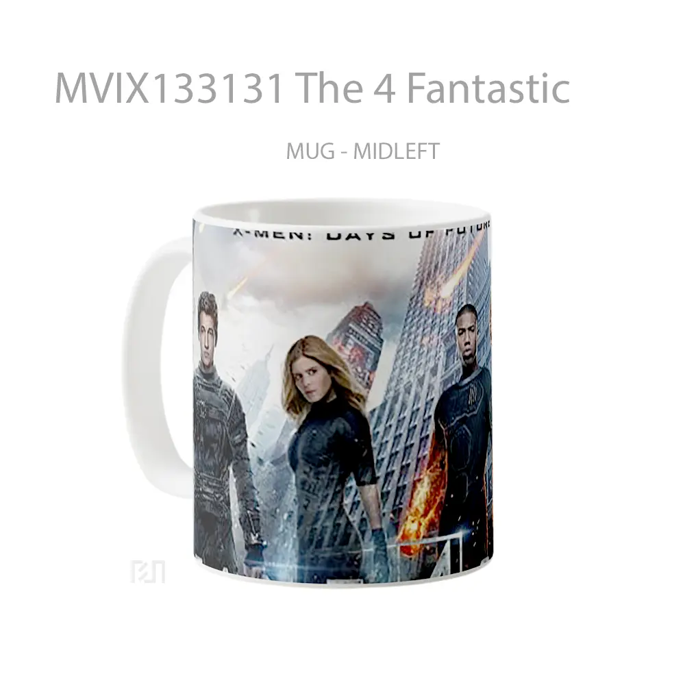 Mug The 4 Fantastic Gelas Keramik Unik - All-side / Desain