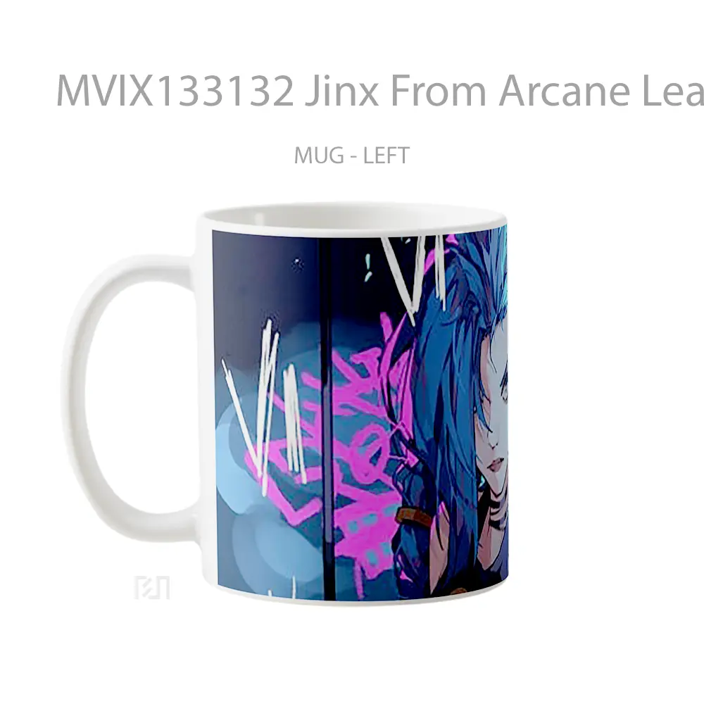 Mug Jinx From Arcane League Of Legends Cangkir Gamer - All-side / Desain