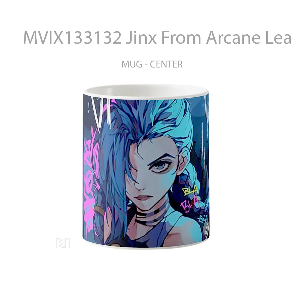 Mug Jinx From Arcane League Of Legends Cangkir Gamer