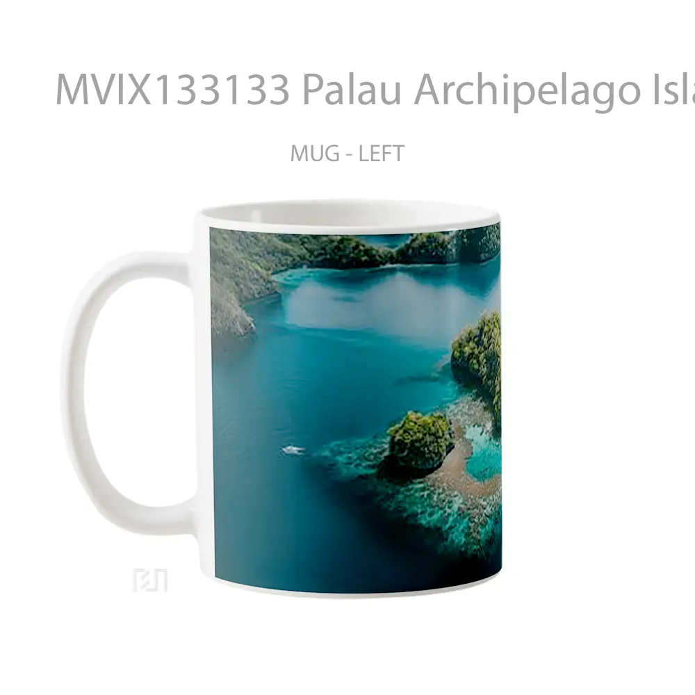 Mug Palau Archipelago Islands Gelas Pemandangan Alam - All-side / Desain