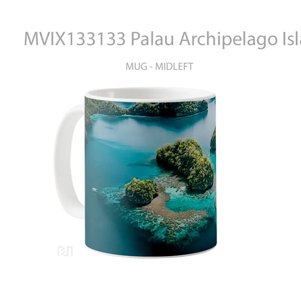 Mug Palau Archipelago Islands Gelas Pemandangan Alam - All-side / Desain