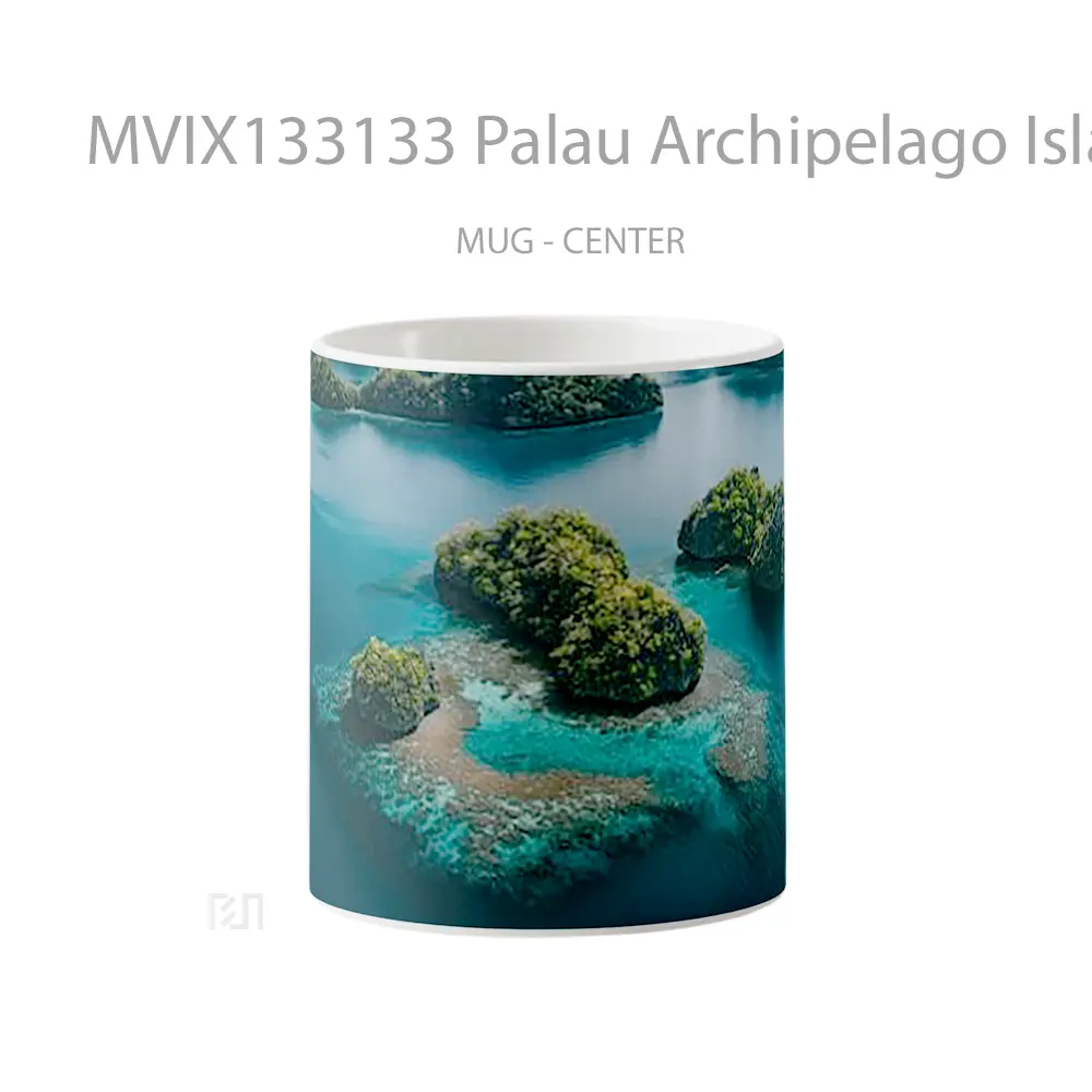 Mug Palau Archipelago Islands Gelas Pemandangan Alam