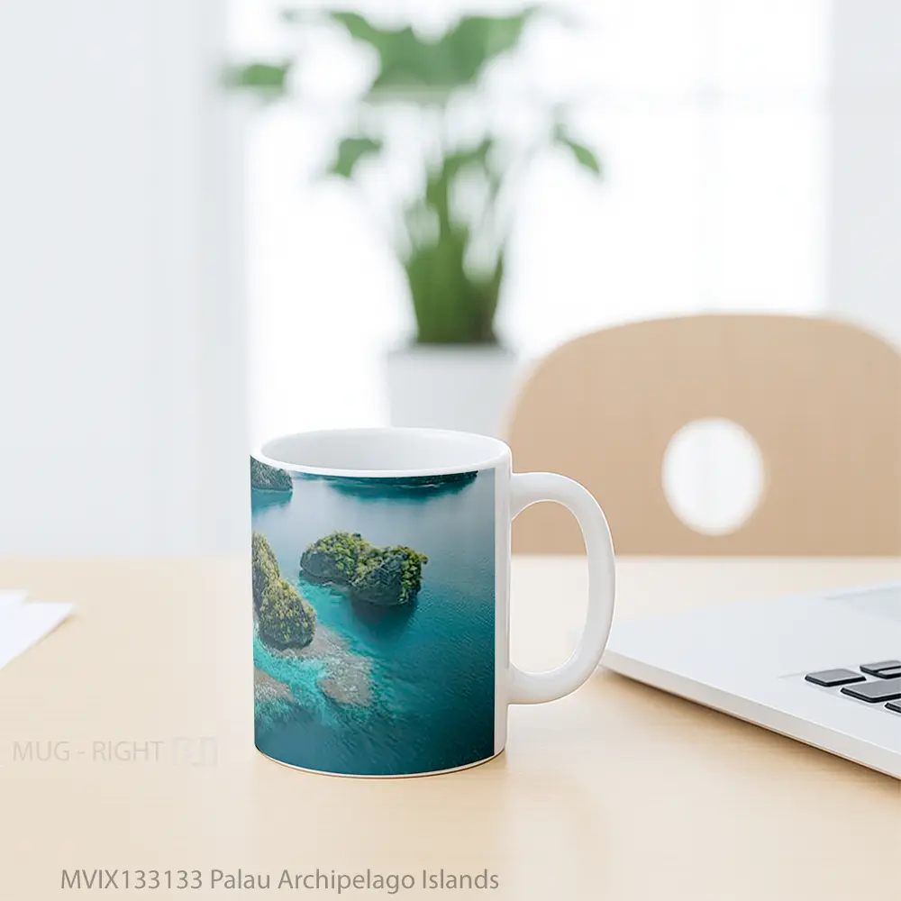 Mug Palau Archipelago Islands Gelas Pemandangan Alam - All-side / Desain