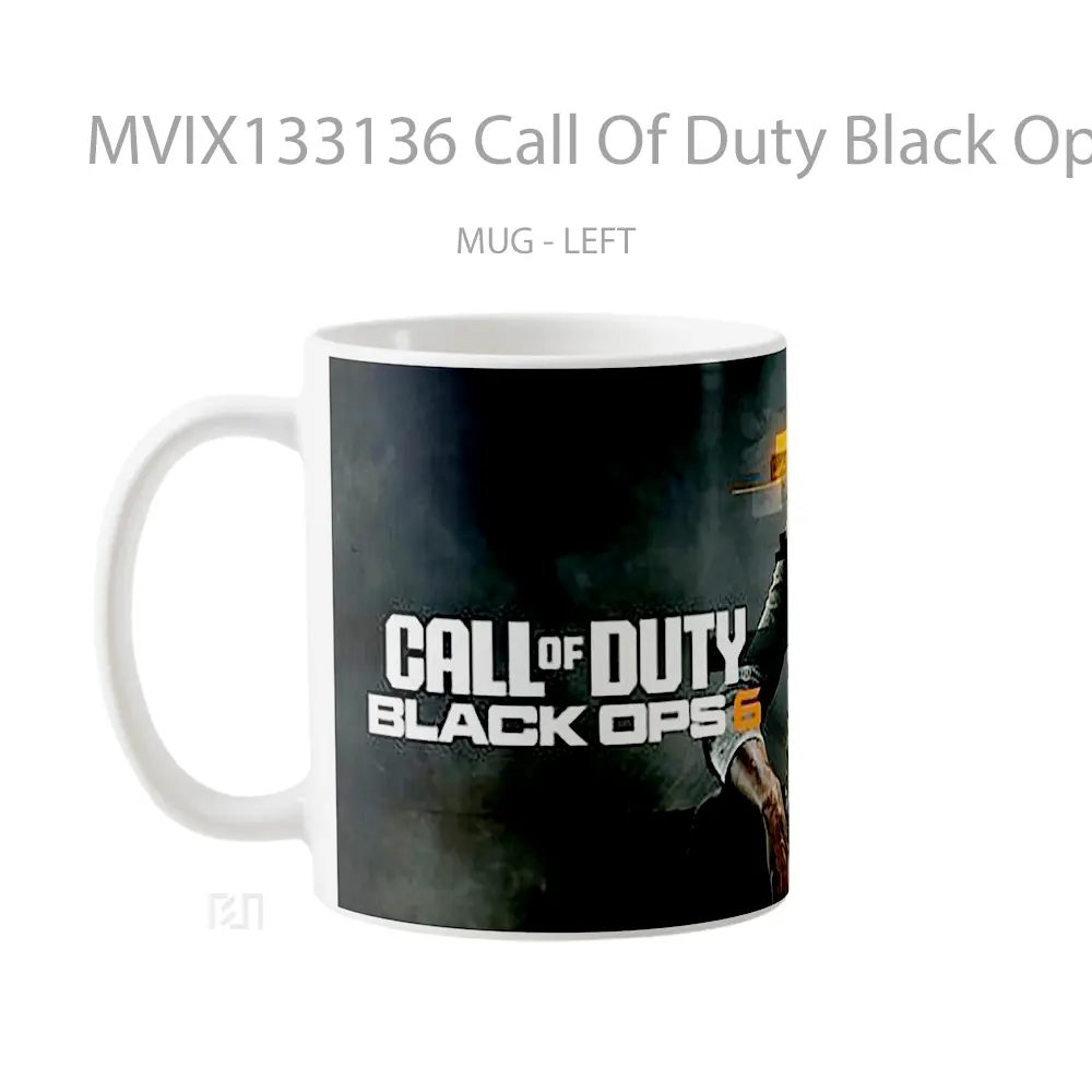 Mug Call Of Duty Black Ops 6 Poster Woman Cangkir Gamer - All-side / Desain