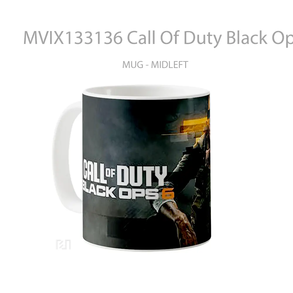 Mug Call Of Duty Black Ops 6 Poster Woman Cangkir Gamer - All-side / Desain