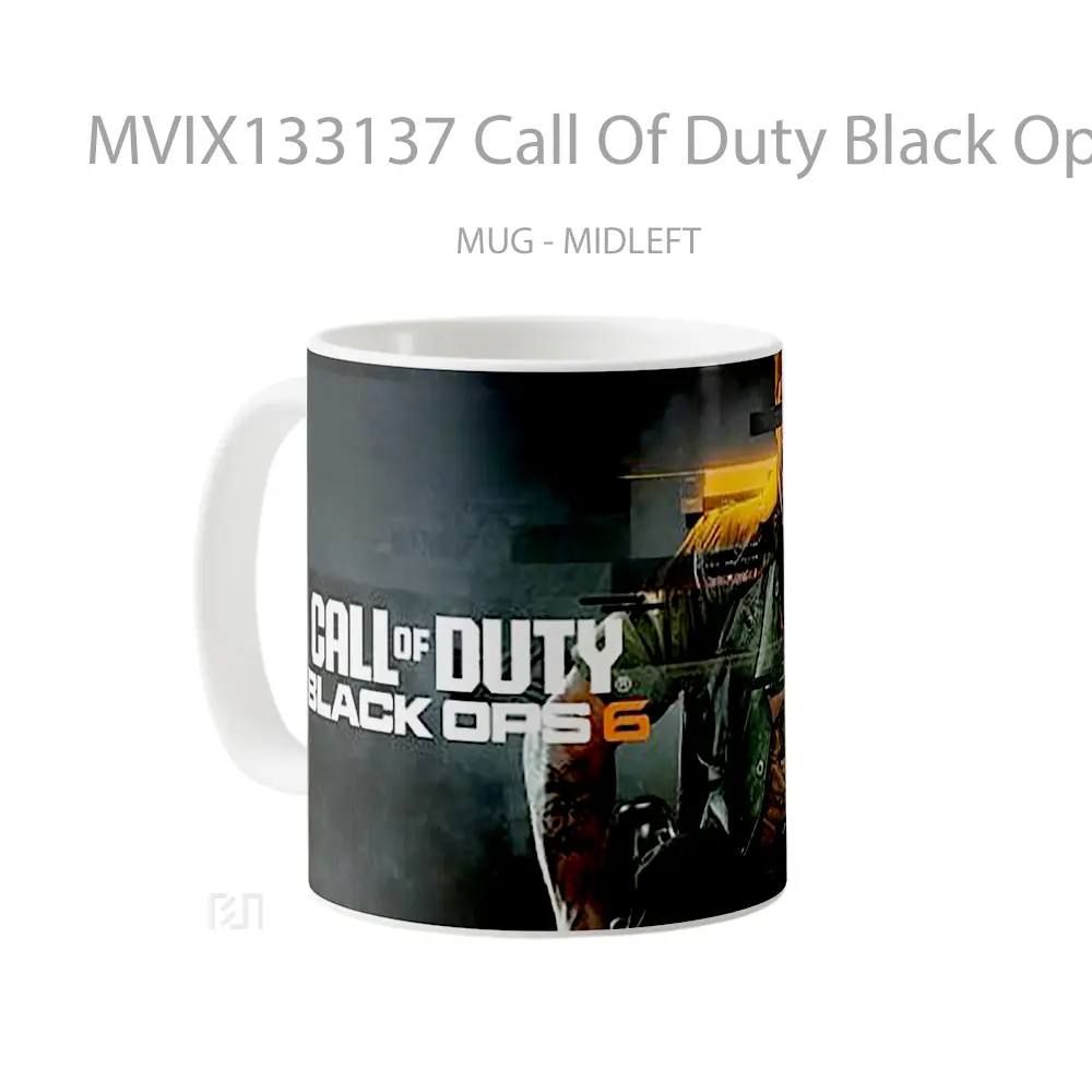 Mug Call Of Duty Black Ops 6 Poster Men Cangkir Gamer - All-side / Desain