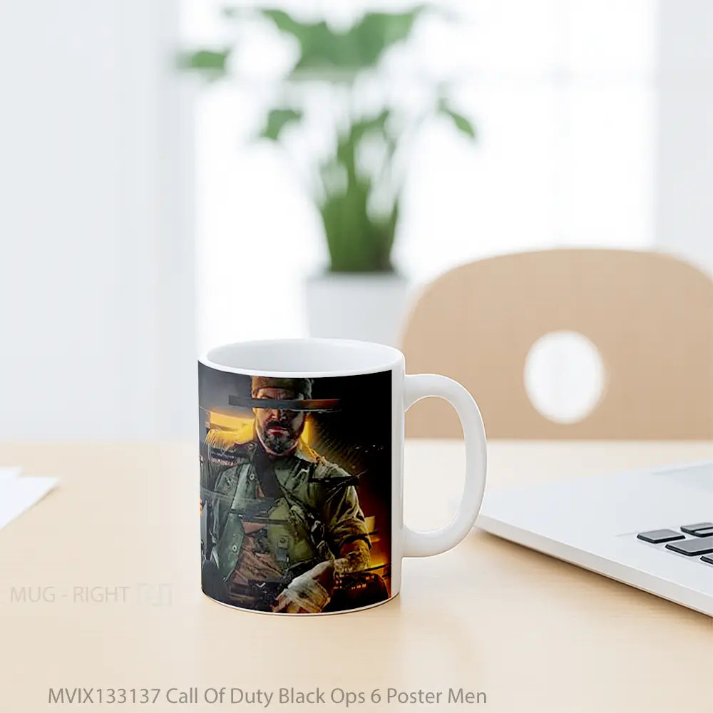 Mug Call Of Duty Black Ops 6 Poster Men Cangkir Gamer - All-side / Desain